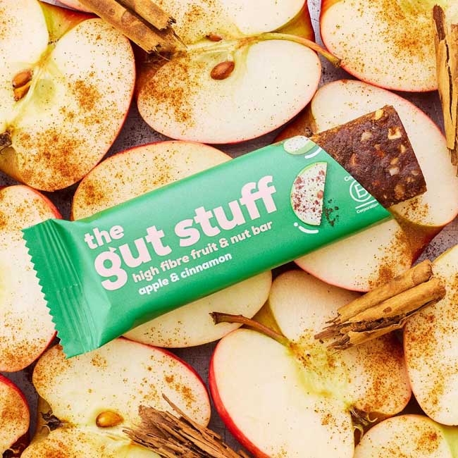 The Gut Stuff - High Fibre Snack Bars - Apple & Cinnamon