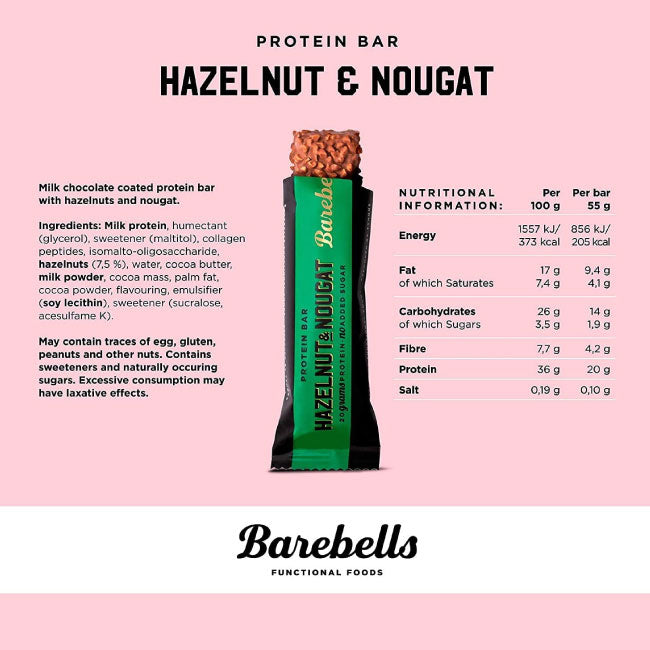 Barebells - Protein Bars - Hazelnut & Nougat