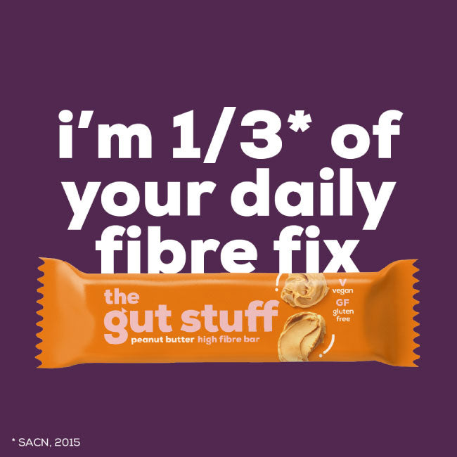 The Gut Stuff - High Fibre Snack Bars - Peanut Butter