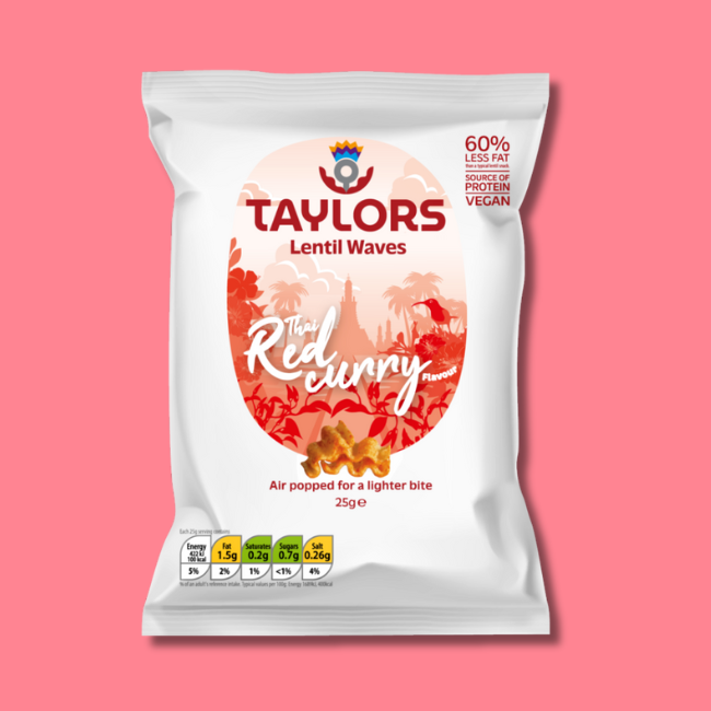 Taylors Crisps - Thai Red Curry Lentil Waves