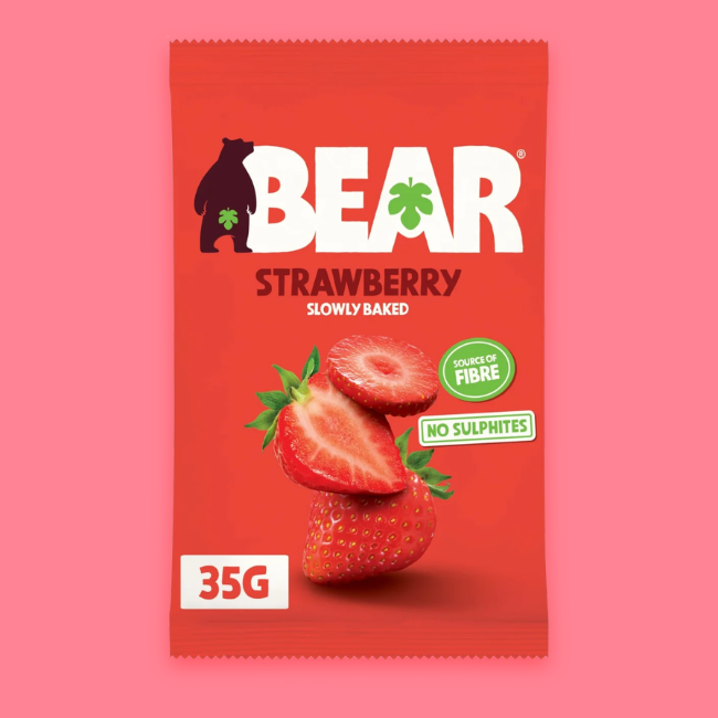 Bear Fruit - Dried Fruit Snack Packs - Strawberry
