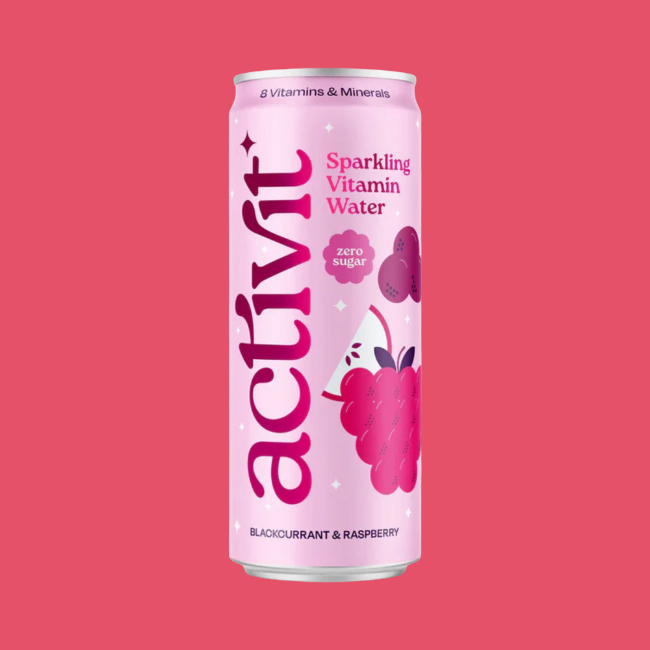 ACTI-Vit - Sparkling Vitamin Waters - Blackcurrant, Apple & Raspberry