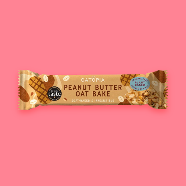 Oatopia - Oat Bake Flapjacks - Peanut Butter