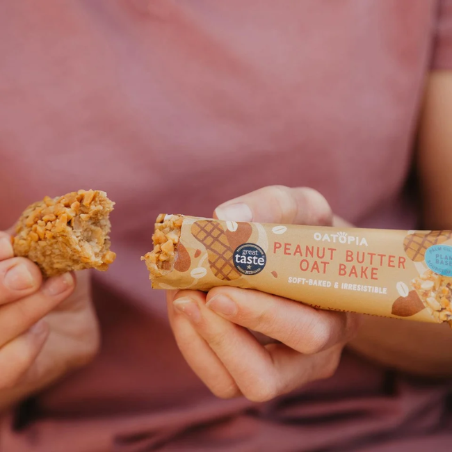 Oatopia - Oat Bake Flapjacks - Peanut Butter