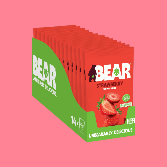Bear Fruit - Dried Fruit Snack Packs - Strawberry