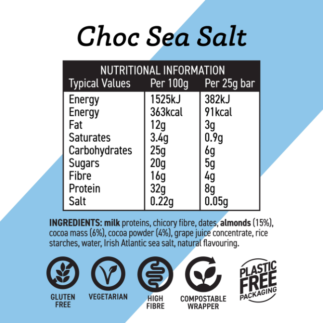 All Real - Mini Natural Protein Bar - Choc Sea Salt