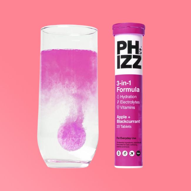 Phizz - 3 in 1 Tablets - Hydration, Electrolytes & Vitamins - Apple & Blackcurrant