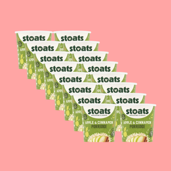 Stoats Porridge - Scottish Porridge Pots - Apple & Cinnamon