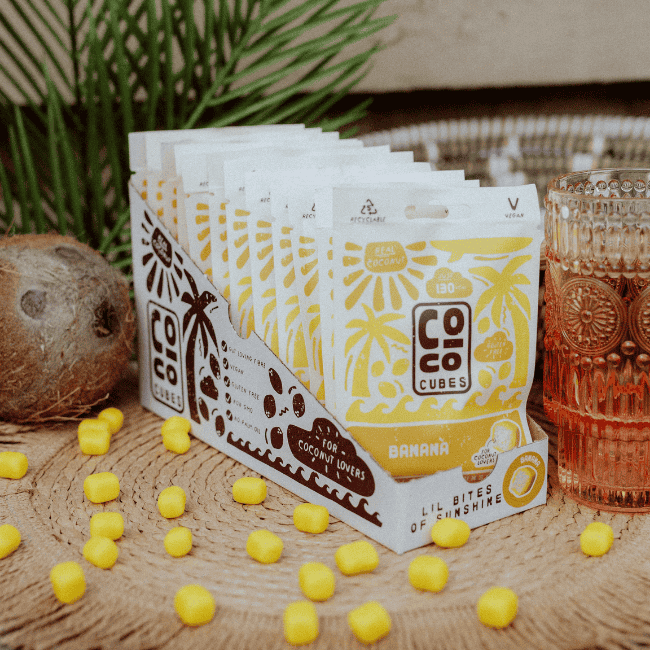 Coco Cubes - Coconut Snacks - Banana