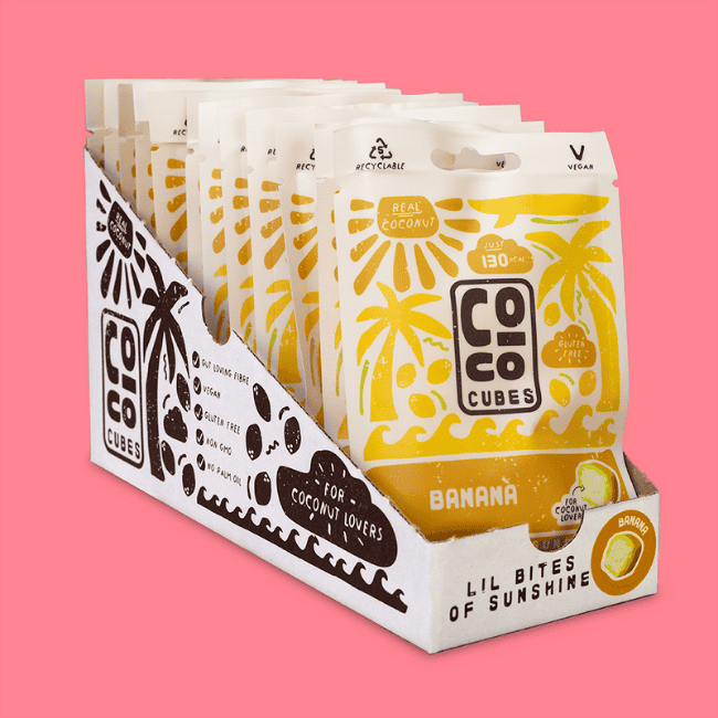 Coco Cubes - Coconut Snacks - Banana — Snackfully