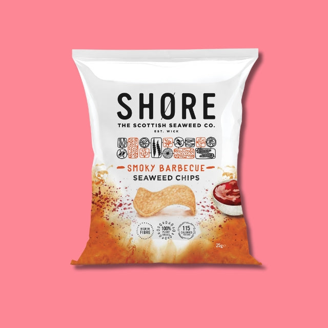 Shore - Seaweed Chips - Barbecue (14x25g)