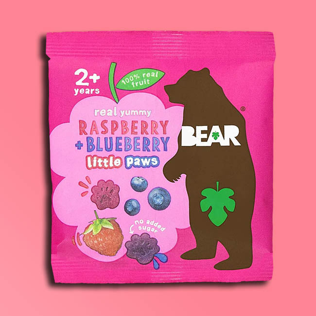 Bear Nibbles - Fruit Paws - Arctic (Raspberry & Blueberry)