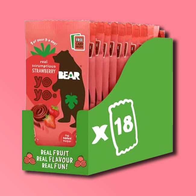 Bear Nibbles - Fruit Yo-Yo's - Strawberry
