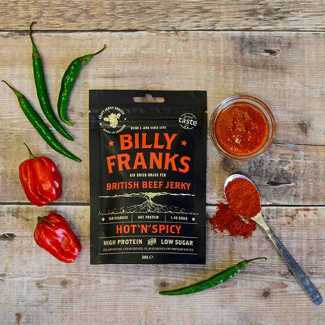 Billy Franks - Beef Jerky - Hot N Spicy