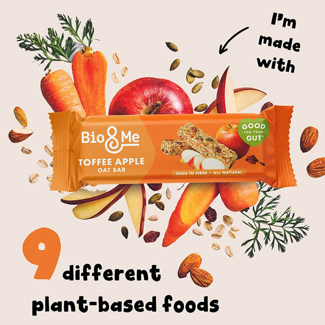 Bio&Me - Flapjack Oat Bar - Toffee Apple