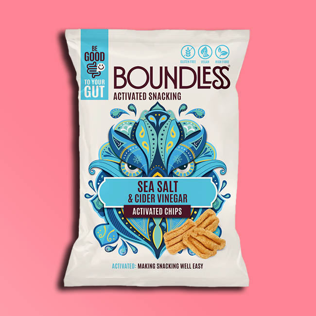 Boundless - Small Bags - Activated Sorghum Chips - Sea Salt & Cider Vinegar