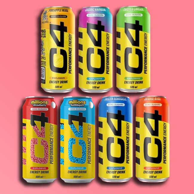Cellucor C4 Energy Drink - Mixed Taster Case (24 X 500ml)