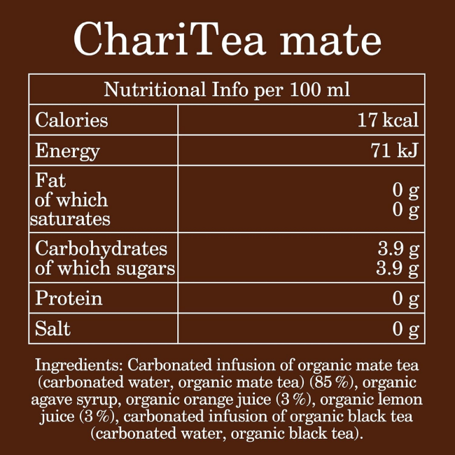 ChariTea - Organic Iced Tea - Mate