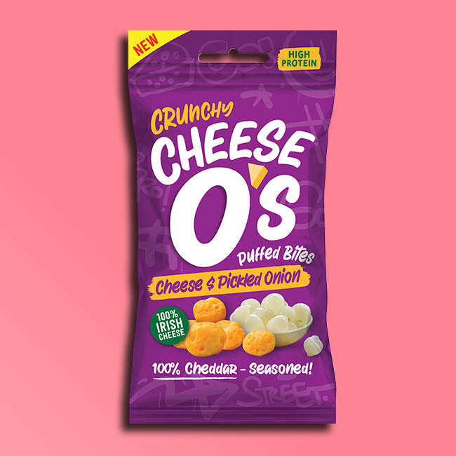 Cheeseo's Crunchy Puffed Cheese - Pickled Onion