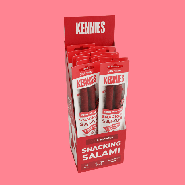 Kennies - High-Protein Salami Snack Sticks - Chilli