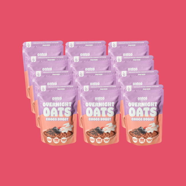 Oatco - Overnight Oats Single Serve Pouch - Choco Boost (12x70g)