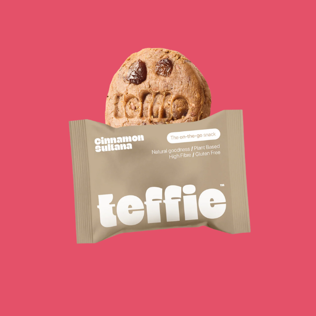 Teffie - All Natural Fibre Cookie - Cinnamon Sultana