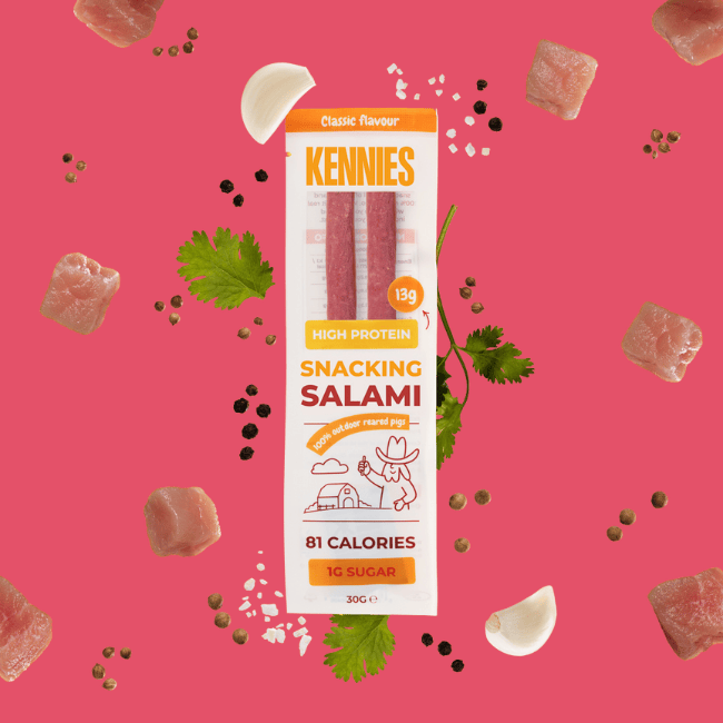 Kennies - High-Protein Salami Snack Sticks - Classic