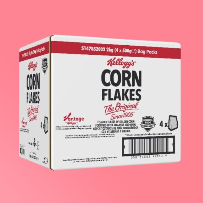 Kellogg's - Bulk Pack - Corn Flakes (4 x 500g Bags)