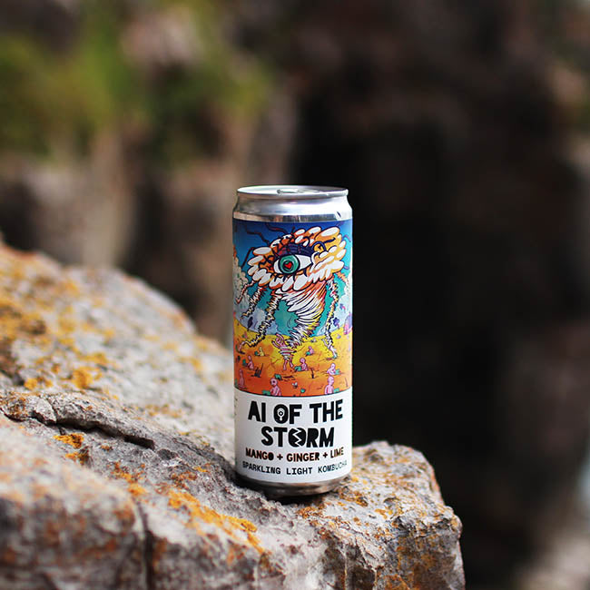 Counter Culture Drinks - Sparkling Light Kombucha - AI of the Storm - Mango, Ginger & Lime