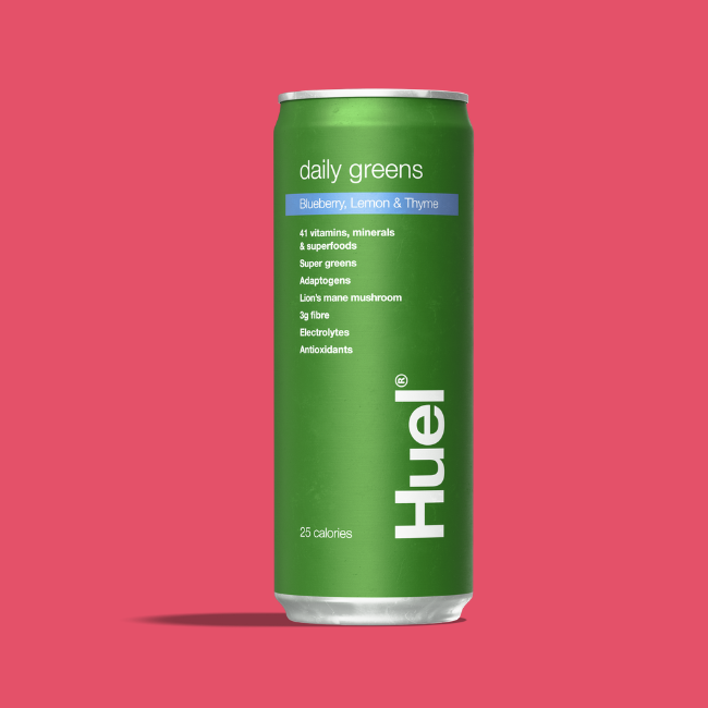 Huel - Daily Greens Ready To Drink - Blueberry, Lemon & Thyme