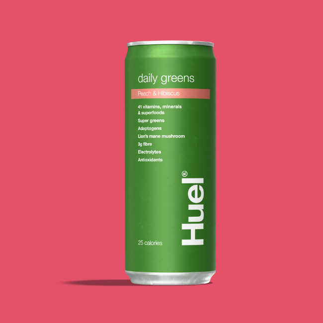 Huel - Daily Greens Ready To Drink - Peach & Hibiscus