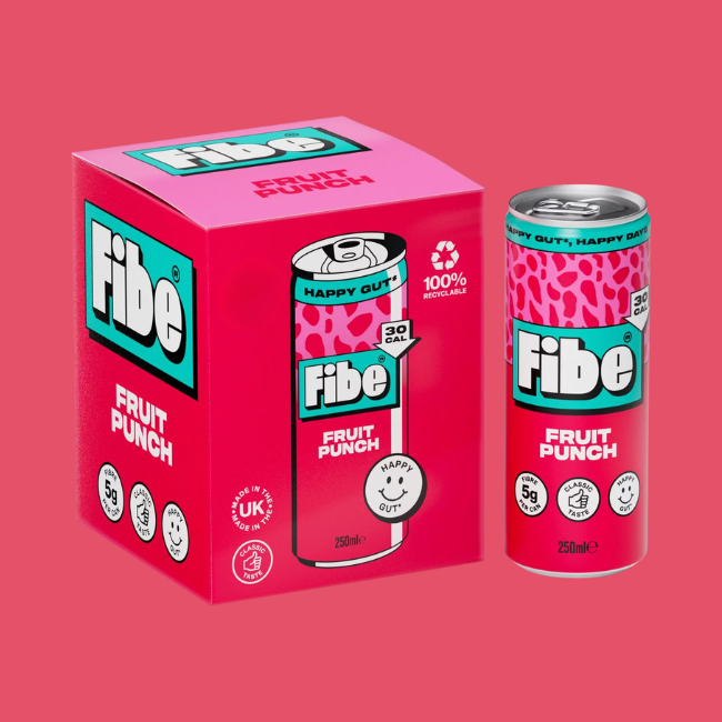 Fibe Prebiotic Soda - Fruit Punch