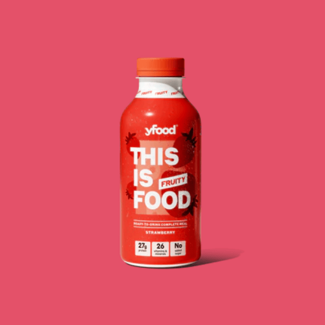 Yfood Ready To Drink Complete Meal Fruity Strawberry Snackfully Yfood Ready To Drink Complete Meal Fruity Strawberry Snackfully