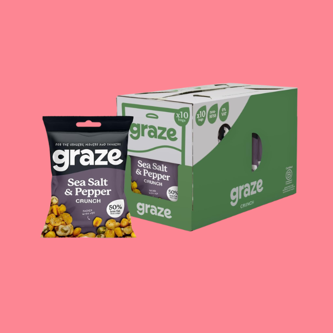 Graze On The Go Bag- Salt & Pepper