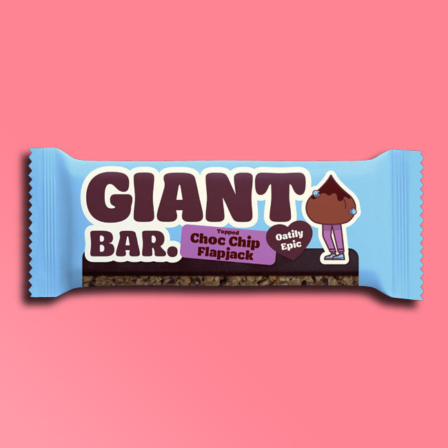 Giant Bar Topped Flapjack - Choc Chip