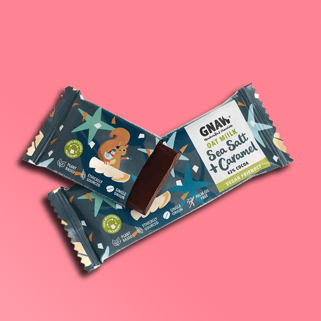 Gnaw Chocolate - Oat Mi!lk Sea Salt & Caramel (Vegan)