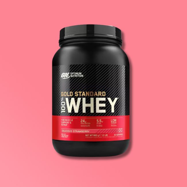 Optimum Nutrition - Gold Standard Whey - Delicious Strawberry - 900g