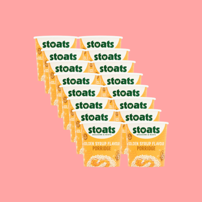 Stoats Porridge - Scottish Porridge Pots - Golden Syrup Porridge
