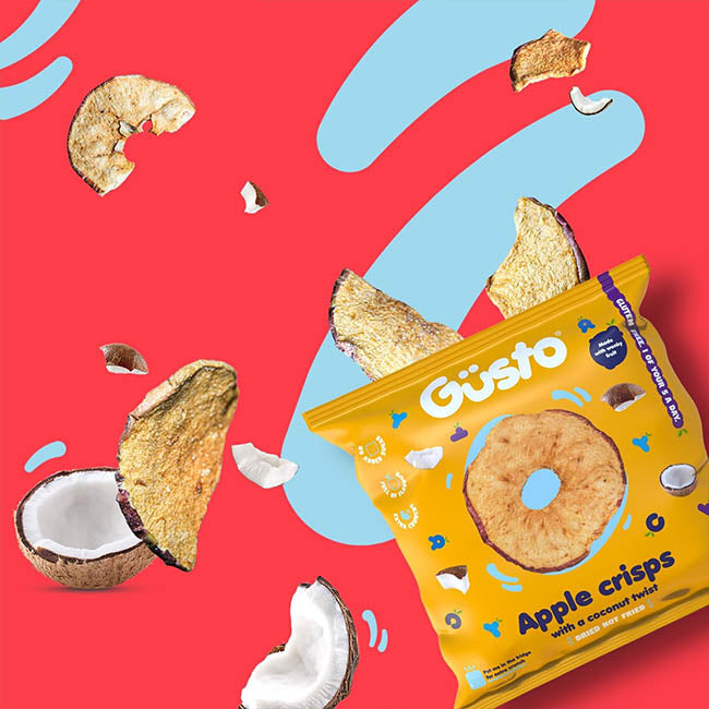 Gusto - Air-dried Apple Crisps - Coconut