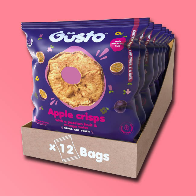 Gusto - Air-dried Apple Crisps - Mango & Passion Fruit