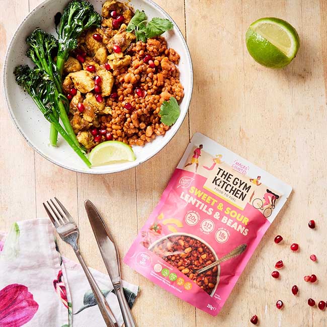 The Gym Kitchen - Meal Pouch - Sweet & Sour Lentils & Beans