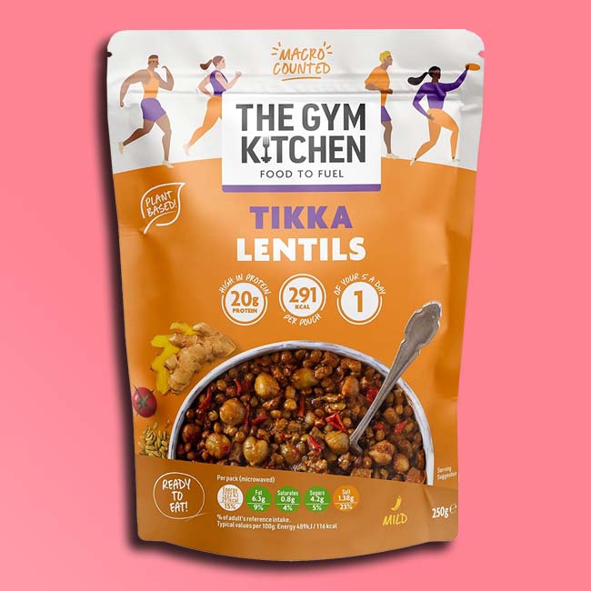 The Gym Kitchen - Meal Pouch - Tikka Lentil