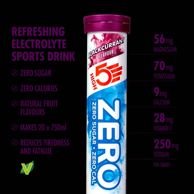 High5 - Zero - Electrolyte Drink Tablets - Blackcurrant