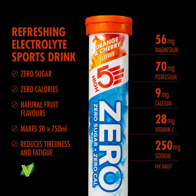 High5 - Zero - Electrolyte Drink Tablets - Orange & Cherry