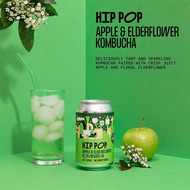 Hip Pop - Kombucha - Apple and Elderflower