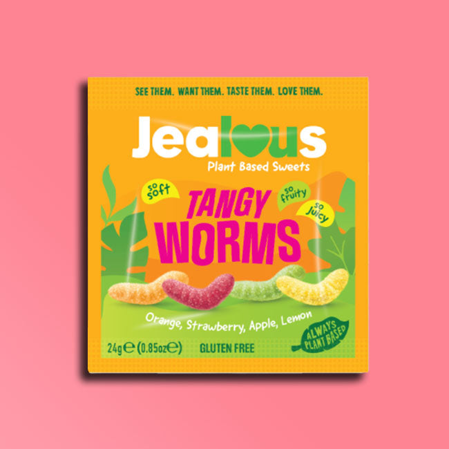 Jealous Sweets - Snack Size Vegan Sweets  - Tangy Worms