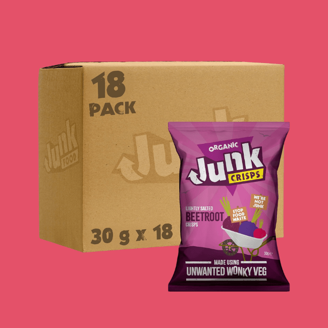 Junk Food -  Organic Beetroot Crisps - Lightly Salted