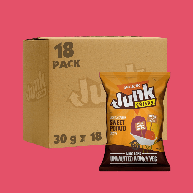 Junk Food -  Organic Sweet Potato Crisps - Lightly Salted