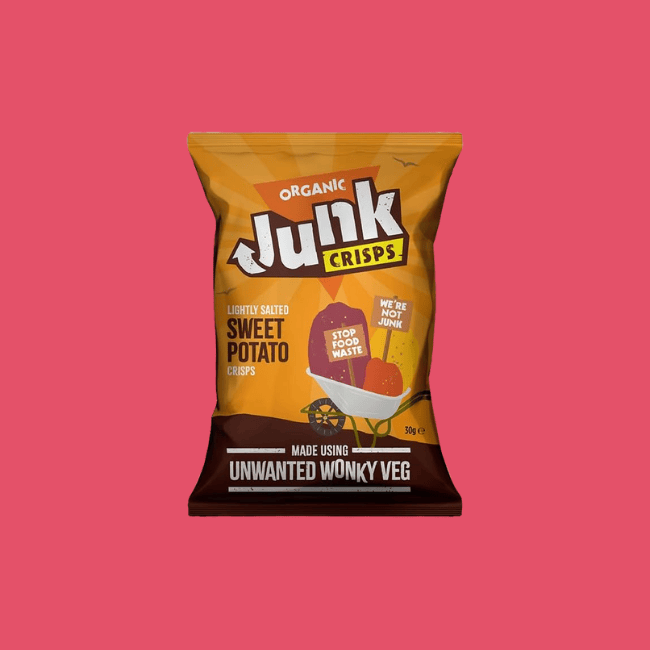 Junk Food -  Organic Sweet Potato Crisps - Lightly Salted