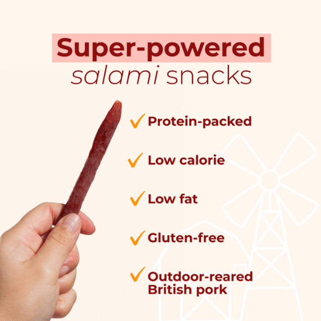 Kennies - High-Protein Salami Snack Sticks - Classic